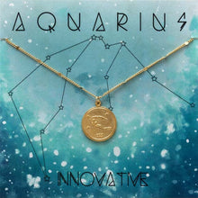 Load image into Gallery viewer, Zodiac Medallion Necklace