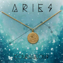 Load image into Gallery viewer, Zodiac Medallion Necklace