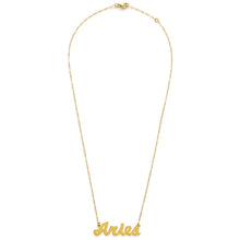 Load image into Gallery viewer, Zodiac Script Necklace