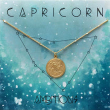 Load image into Gallery viewer, Zodiac Medallion Necklace