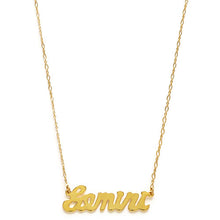 Load image into Gallery viewer, Zodiac Script Necklace