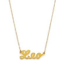 Load image into Gallery viewer, Zodiac Script Necklace
