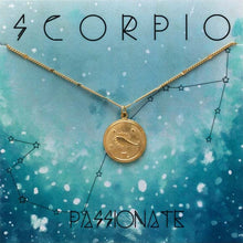 Load image into Gallery viewer, Zodiac Medallion Necklace