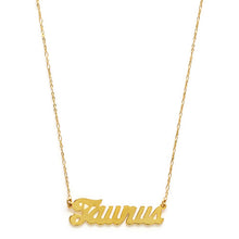 Load image into Gallery viewer, Zodiac Script Necklace