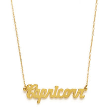 Load image into Gallery viewer, Zodiac Script Necklace