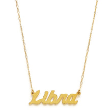Load image into Gallery viewer, Zodiac Script Necklace