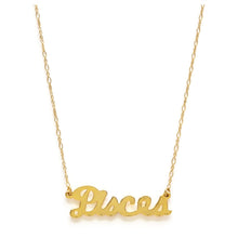 Load image into Gallery viewer, Zodiac Script Necklace