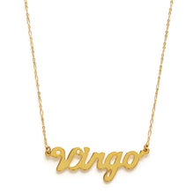 Load image into Gallery viewer, Zodiac Script Necklace