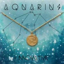 Load image into Gallery viewer, Zodiac Medallion Necklace
