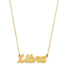 Load image into Gallery viewer, Zodiac Script Necklace
